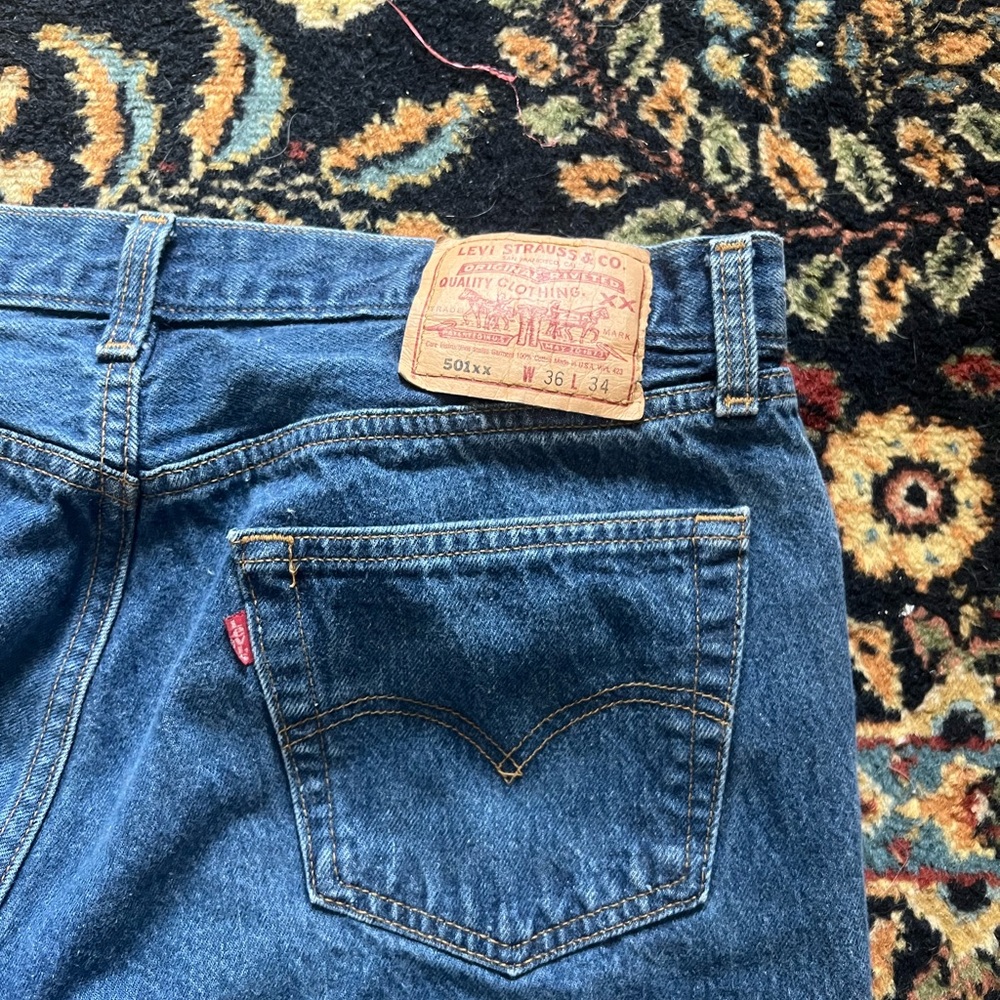 Vintage Levi’s 501xx Made in USA denim jeans